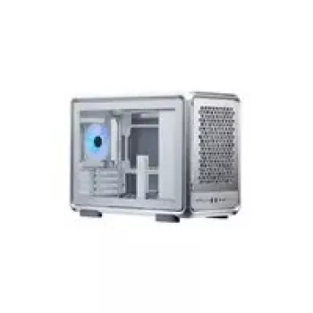 Κουτί υπολογιστή Cooler Master MasterFrame 400 Mesh Ασημί, mATX, διαφανές πλαϊνό τοίχωμα, 1x 120 mm ARGB-ανεμιστήρας
