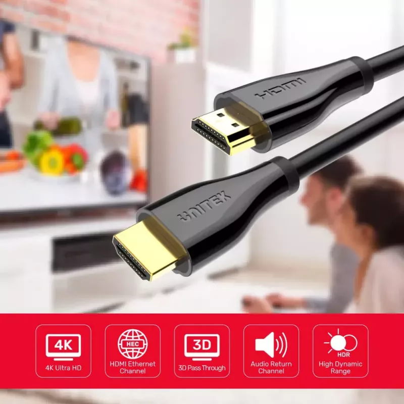 Unitek C1047GB Premium Καλώδιο HDMI 2.0, 1,5 m