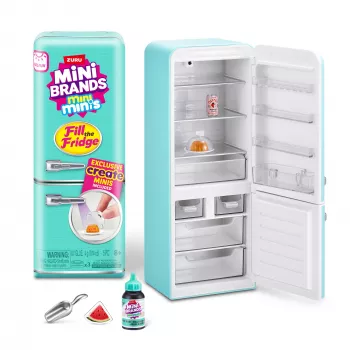 Σετ παιχνιδιού Zuru Mini Brands Mini Minis Fill the Fridge Playset — συλλεκτικά μινιατούρα αξεσουάρ ψυγείου τροφίμων