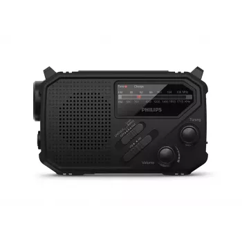 Φορητό ραδιόφωνο Philips TAR1609/00 αναλογικό και ψηφιακό AM FM μαύρο