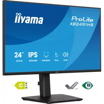 Οθόνη IIYAMA XB2491HS-B1 60,5 cm (23,8 ίντσες) 16:9 IPS με HDMI, DisplayPort και ενσωματωμένα ηχεία