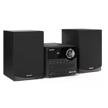 Μικροσύστημα ήχου σπιτιού Sharp XL-B512(BK) – 45 W, μονό CD player, ραδιόφωνο FM, MP3, υποδοχές ηχείων μπανάνα, μαύρο