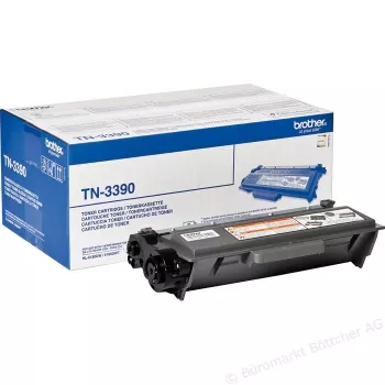 Κασέτα τόνερ Brother TN-3390P Γνήσιο Μαύρο, Laser, απόδοση 12000 σελίδες, 1 τεμ.