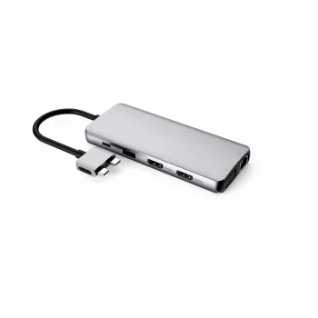 eSTUFF ES623010 Hub Διεπαφών USB 3.2 Gen 1 (3.1 Gen 1) Type-C 5000 Mbit/s Αλουμίνιο