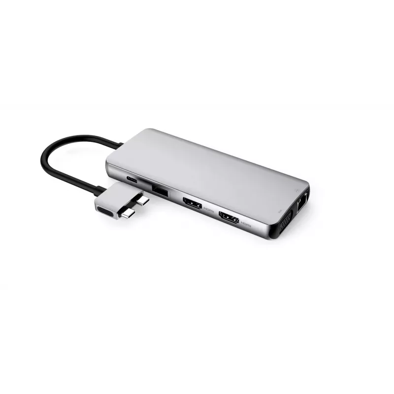 eSTUFF ES623010 Hub Διεπαφών USB 3.2 Gen 1 (3.1 Gen 1) Type-C 5000 Mbit/s Αλουμίνιο