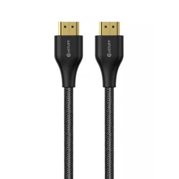 eSTUFF Καλώδιο HDMI 2.1 8K 2m, 2 m, HDMI Type-A (Standard), HDMI Type-A (Standard), 7680 x 4320 Pixel, 3D, Μαύρο
