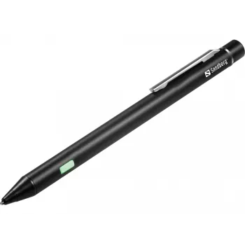 Sandberg Precision Active Stylus Pen, Κινητό τηλέφωνο/Smartphone, Συμβατότητα μάρκας: οποιαδήποτε, Μαύρο, Αλουμίνιο, Χαλκός, Ενσωματωμένη, Ιόντων λιθίου (Li-Ion)