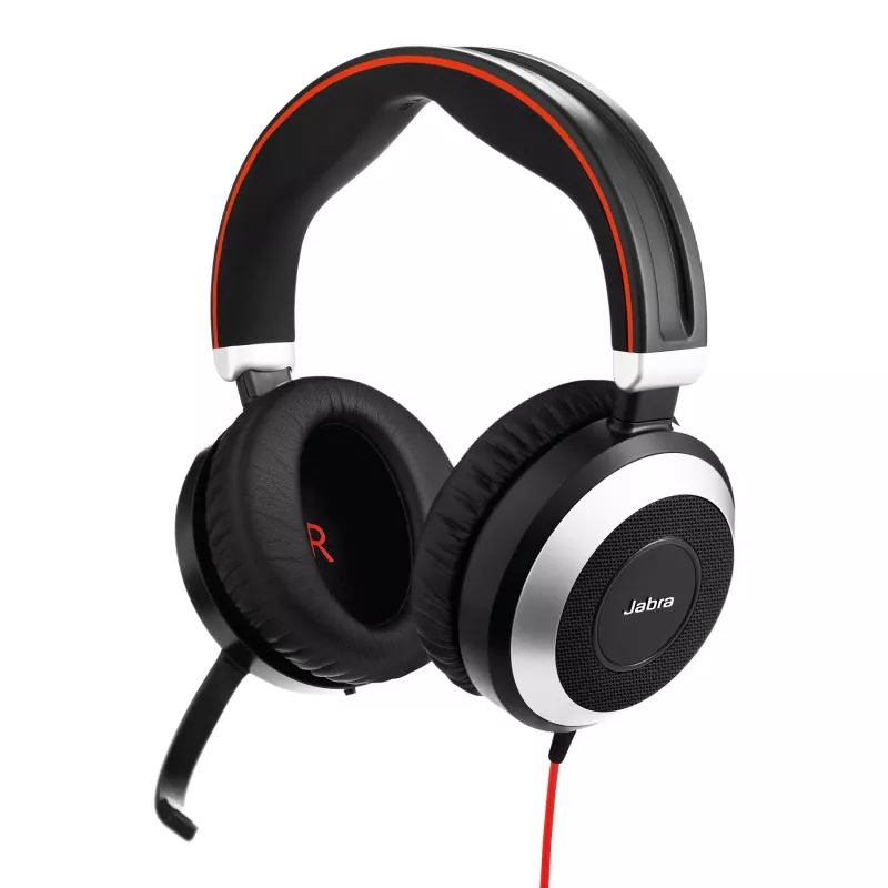 Jabra Evolve 80 MS Stereo, Ενσύρματο, Γραφείο/Callcenter, 646 g, Ακουστικά, Μαύρο