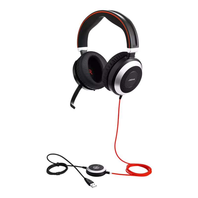 Jabra Evolve 80 MS Stereo, Ενσύρματο, Γραφείο/Callcenter, 646 g, Ακουστικά, Μαύρο