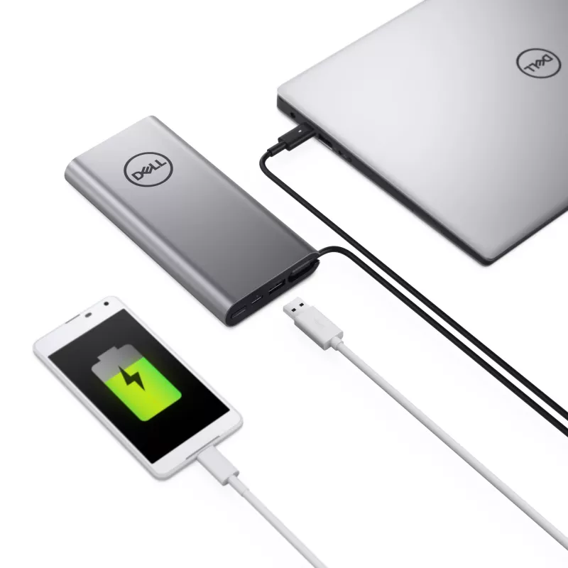 Φορητό powerbank Dell PW7018LC Ιόντων λιθίου 1x έξοδος USB-A Ασημί