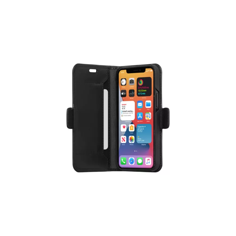 Wallet Case dbramante1928 Copenhagen λεπτή iPhone 12 mini μαύρο