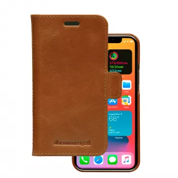 Wallet Case dbramante1928 Lynge για iPhone 12 mini (5,4 ίντσες) – Tan, 3 θήκες καρτών, βάση τραπεζιού