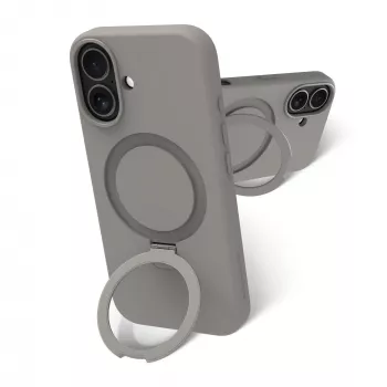 Θήκη κινητού dbramante1928 Roskilde MS Kick ICON για Apple iPhone 17, μονόχρωμο γκρι, Βάση επιτραπέζιου