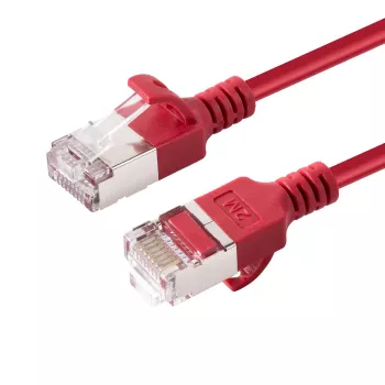 Microconnect V-FTP6A005R-schlank καλώδιο δικτύου κόκκινο 0,5 m Cat6a U/FTP (STP)