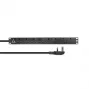 Lanview LVR-3MUK-SPD-UK8 μονάδα διανομής ισχύος (PDU) 8 έξοδοι AC 1,4U μαύρο