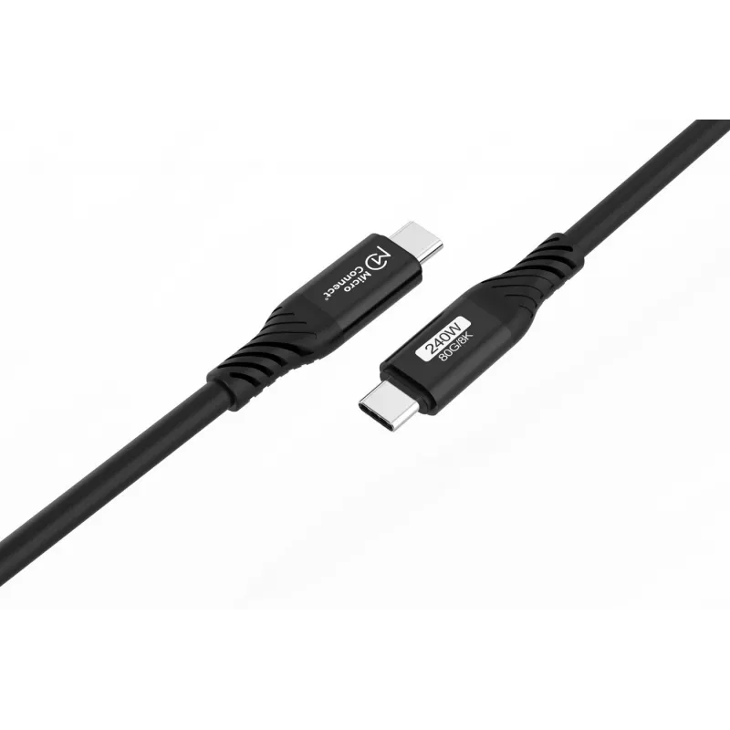 Microconnect USB4CC1-240W-80GBPS καλώδιο USB USB4 Gen 3x2 1 m USB C μαύρο