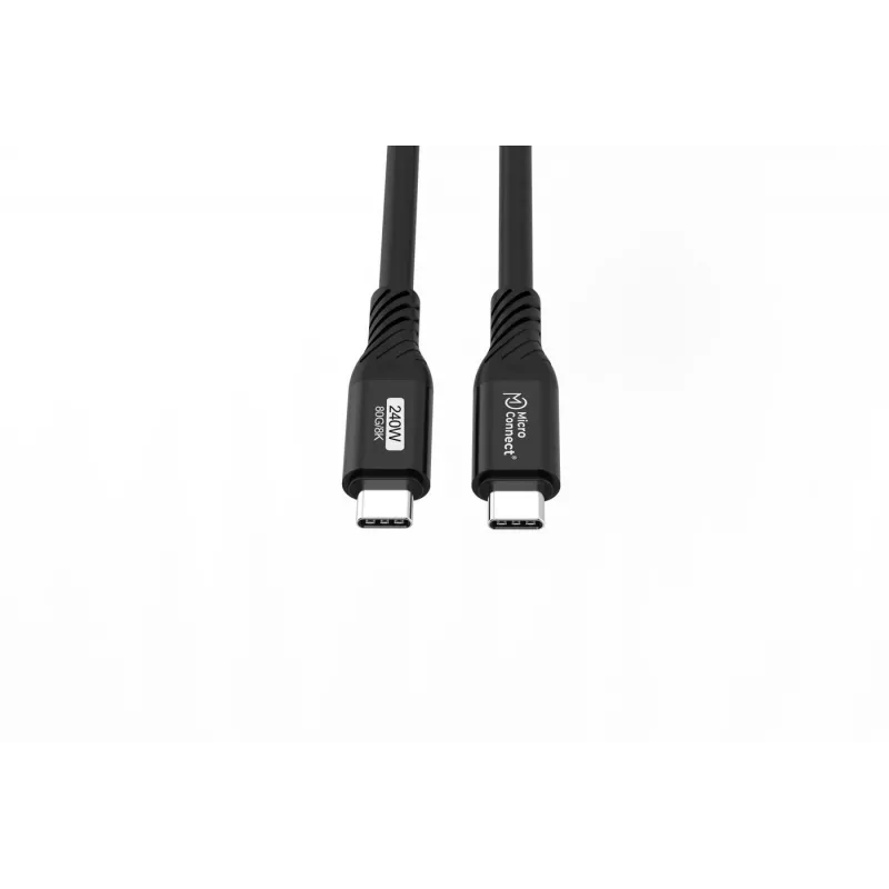 Microconnect USB4CC1-240W-80GBPS καλώδιο USB USB4 Gen 3x2 1 m USB C μαύρο