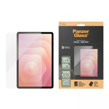 Μεμβράνη προστασίας οθόνης PanzerGlass για Samsung Galaxy Tab S11 — σκληρυμένο γυαλί, PET, σιλικόνη, Ultra-Wide Fit, διαφανής