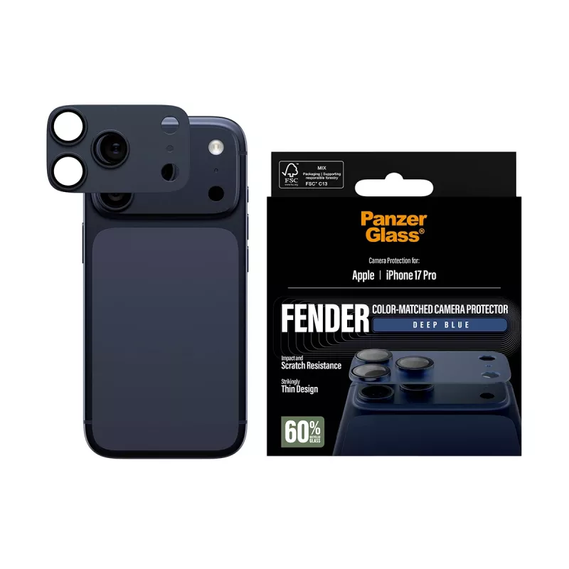 Προστασία κάμερας PanzerGlass Fender Deep Blue για iPhone 17 Pro