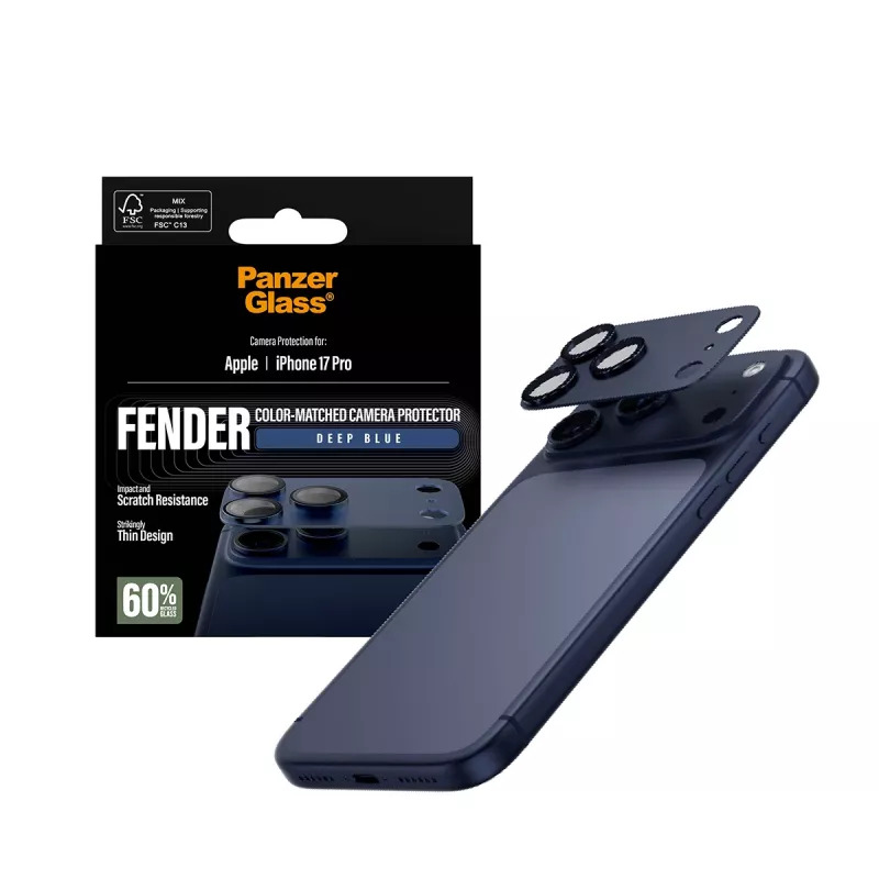 Προστασία κάμερας PanzerGlass Fender Deep Blue για iPhone 17 Pro