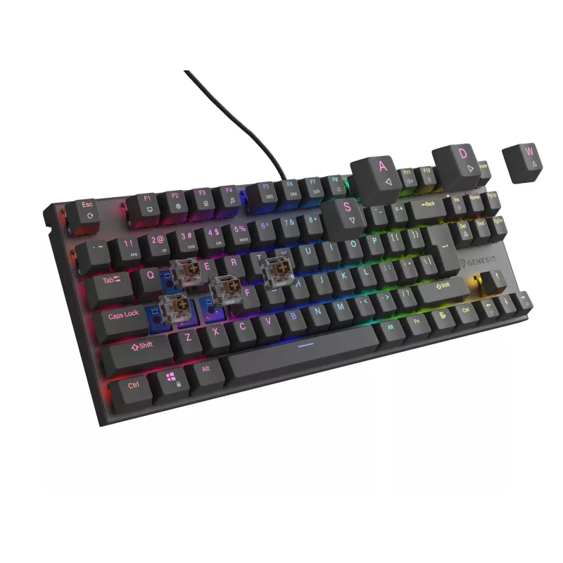GENESIS Thor 303 TKL Πληκτρολόγιο Gaming USB QWERTY US English μαύρο