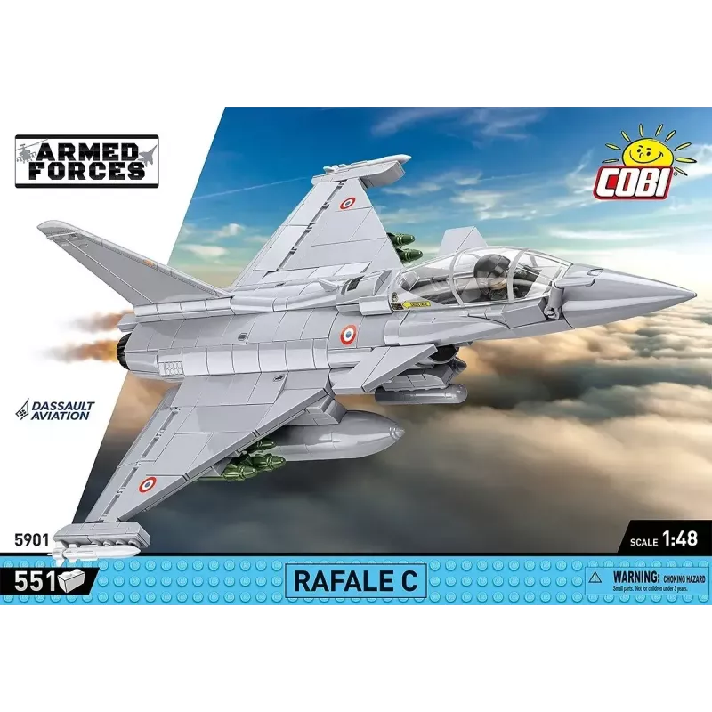 Σετ τουβλάκια κατασκευής Cobi Rafale C 551 τεμάχια μοντέλο COBl-5901