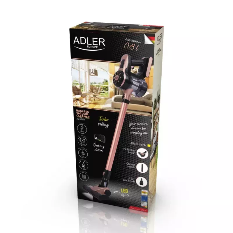 2 σε 1 επαναφορτιζόμενη σκούπα χειρός Adler AD 7044