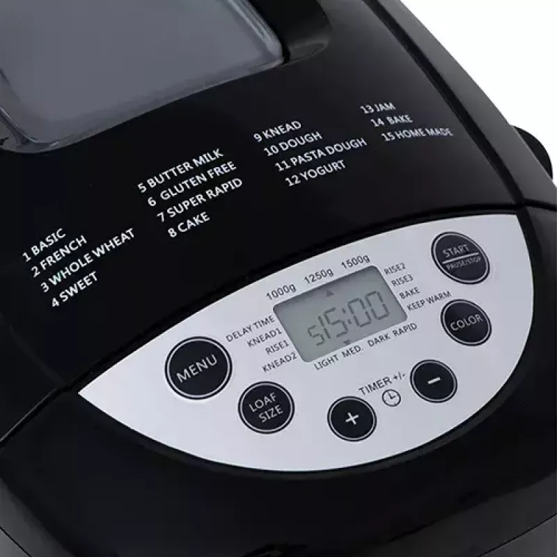 Αρτοπαρασκευαστής Mesko Home MS 6022 850 W Μαύρο ψηφιακός χρονοδιακόπτης