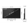 Sharp 50HP6265E TV 127 cm (50 ίντσες) 4K Ultra HD Smart TV Wi-Fi μαύρο