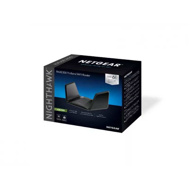 Netgear Nighthawk RAXE300 Ασύρματος δρομολογητής, Wi-Fi 6E, Switch 4 θυρών