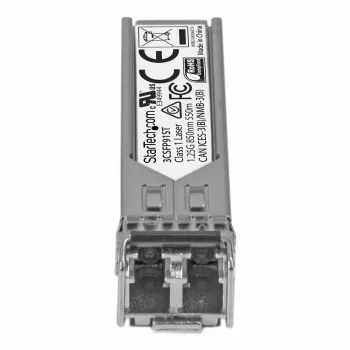 StarTech.com Gigabit Fiber 1000Base-SX SFP Μονάδα πομποδέκτη – συμβατή με HP 3CSFP91 – MM LC – 550 m ~ HPE 3CSFP91 συμβατή μονάδα SFP – 1000BASE-SX – 1GbE Πομποδέκτης οπτικής ίνας multimode – 1GE Gigabit Ethernet SFP – LC 550 m – 850 nm – DDM HPE 3812, 3824, 3848