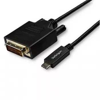 StarTech.com 10ft (3m) Καλώδιο USB-C σε DVI – 1080p (Single Link) USB Type-C (DP Alt Mode HBR2) σε DVI-Digital-Video Καλώδιο προσαρμογέα – Λειτουργεί με Thunderbolt 3 – Φορητός υπολογιστής σε οθόνη DVI