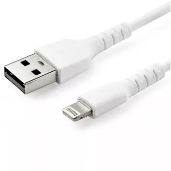 StarTech.com 3 πόδια (1m) Ανθεκτικό λευκό καλώδιο USB-A σε Lightning – Βαρέως τύπου Rugged Αραμιδικές ίνες USB Type-A σε Lightning Καλώδιο φόρτισης/συγχρονισμού – Apple MFi πιστοποιημένο iPad/iPhone 12