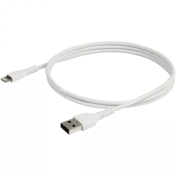 StarTech.com 3 πόδια (1m) Ανθεκτικό λευκό καλώδιο USB-A σε Lightning – Βαρέως τύπου Rugged Αραμιδικές ίνες USB Type-A σε Lightning Καλώδιο φόρτισης/συγχρονισμού – Apple MFi πιστοποιημένο iPad/iPhone 12