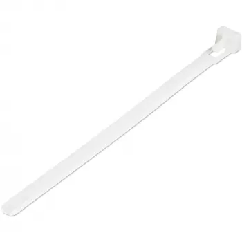 StarTech.com 15 cm επαναχρησιμοποιήσιμα δεματικά καλωδίων – 7 mm πλάτος, 35 mm διάμετρος δέσμης, 22 kg αντοχή εφελκυσμού, αποσπώμενα νάιλον δεματικά, εσωτερικού/εξωτερικού χώρου, 94V-2/UL καταχωρημένα, 100 τεμ. – Λευκό