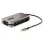 StarTech.com Προσαρμογέας USB-C Multiport, 4K 60Hz HDMI 2.0b, HDR, USB 3.2 Gen 2 10Gbps Hub (2xUSB-C, 1xUSB-A), 100W PD Pass-Through, Mini Travel Dock, Καλώδιο 12 ίντσες/30cm, Βάση σύνδεσης φορητού υπολογιστή