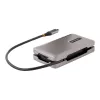 StarTech.com Προσαρμογέας USB-C Multiport, 4K 60Hz HDMI 2.0b, HDR, USB 3.2 Gen 2 10Gbps Hub (2xUSB-C, 1xUSB-A), 100W PD Pass-Through, Mini Travel Dock, Καλώδιο 12 ίντσες/30cm, Βάση σύνδεσης φορητού υπολογιστή