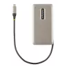 StarTech.com Προσαρμογέας USB-C Multiport, 4K 60Hz HDMI 2.0b, HDR, USB 3.2 Gen 2 10Gbps Hub (2xUSB-C, 1xUSB-A), 100W PD Pass-Through, Mini Travel Dock, Καλώδιο 12 ίντσες/30cm, Βάση σύνδεσης φορητού υπολογιστή