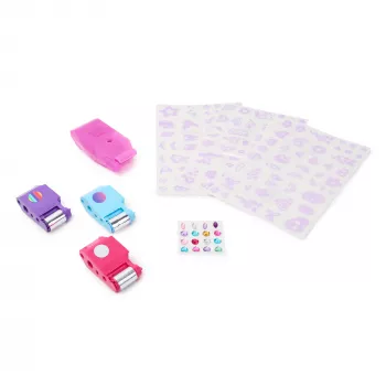 Cool Maker, Shimmer Me Body Art με ρολό, πέτρες κοσμήματος & 3 φύλλα, 135 μεταλλικά σχέδια προσωρινού tattoo, χειροτεχνικό και δημιουργικό παιχνίδι για κορίτσια από 7 ετών