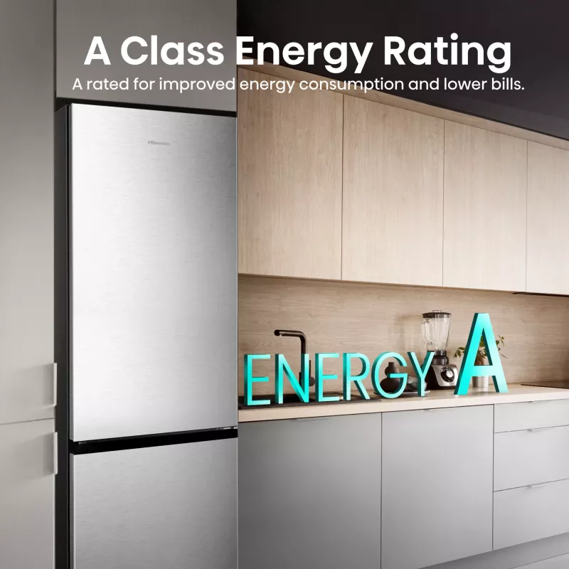 Hisense RB440N4ACA Ελεύθερο 336 L Ανοξείδωτο Ατσάλι