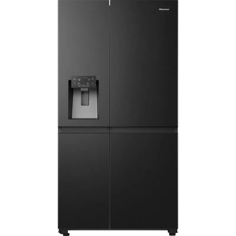 Hisense RS818N4TFC Ψυγείο Side-by-Side Ελεύθερο 632 L Μαύρο, Ανοξείδωτο Ατσάλι