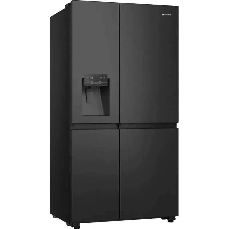 Hisense RS818N4TFC Ψυγείο Side-by-Side Ελεύθερο 632 L Μαύρο, Ανοξείδωτο Ατσάλι