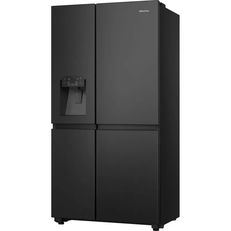 Hisense RS818N4TFC Ψυγείο Side-by-Side Ελεύθερο 632 L Μαύρο, Ανοξείδωτο Ατσάλι