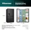 Hisense RS818N4TFC Ψυγείο Side-by-Side Ελεύθερο 632 L Μαύρο, Ανοξείδωτο Ατσάλι