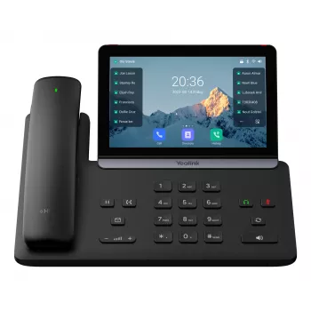 IP τηλέφωνο Yealink Yealink-SIP-T88W Pro — Android, οθόνη LCD 7 ιντσών (1024×600), ενσύρματο & ασύρματο ακουστικό, Bluetooth, PoE, μαύρο