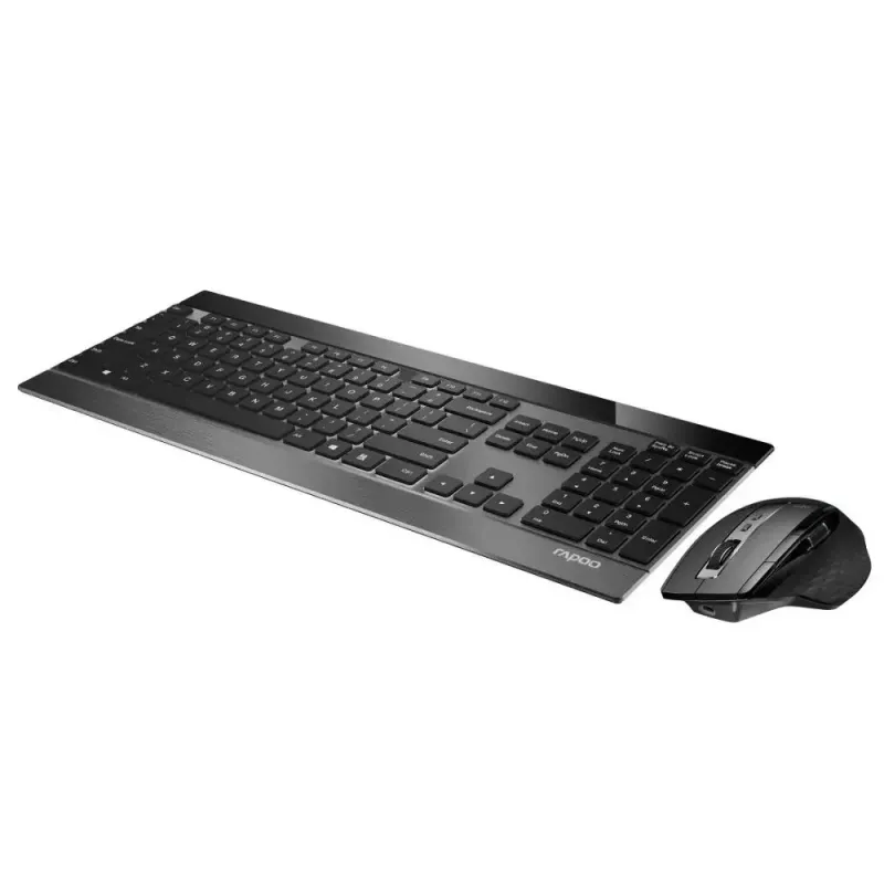 Πληκτρολόγιο-Ποντίκι Rapoo 9900m Office QWERTZ Μαύρο