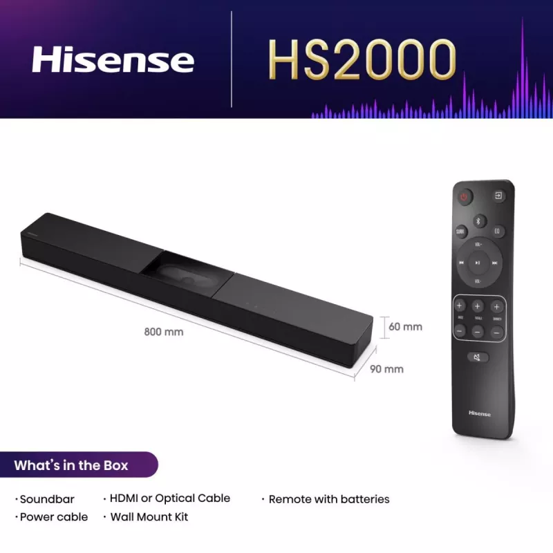 Hisense HS2000 2.1 Κανάλια 240 W