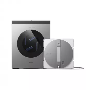Ρομπότ καθαρισμού παραθύρων Ecovacs WINBOT W3 OMNI, μπαταρία 4500 mAh, 270×270×76 mm, ασημί/λευκό