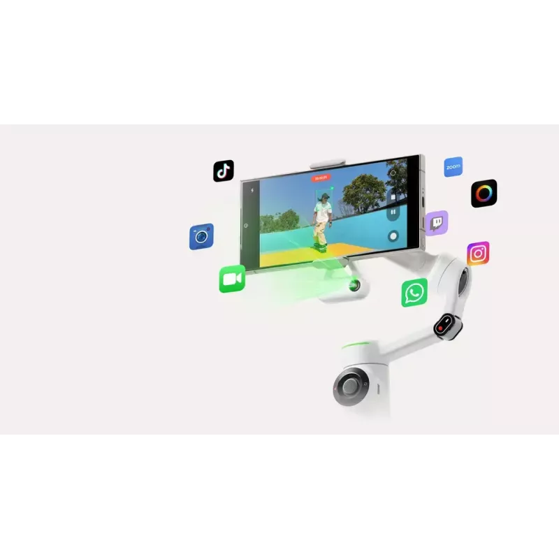 Σταθεροποιητής κάμερας smartphone Insta360 Flow 2 Pro Creator Bundle περιστροφή 360°