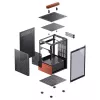 Κουτί PC Jonsbo T6, Mini-Tower, Mini-ITX, Μαύρο